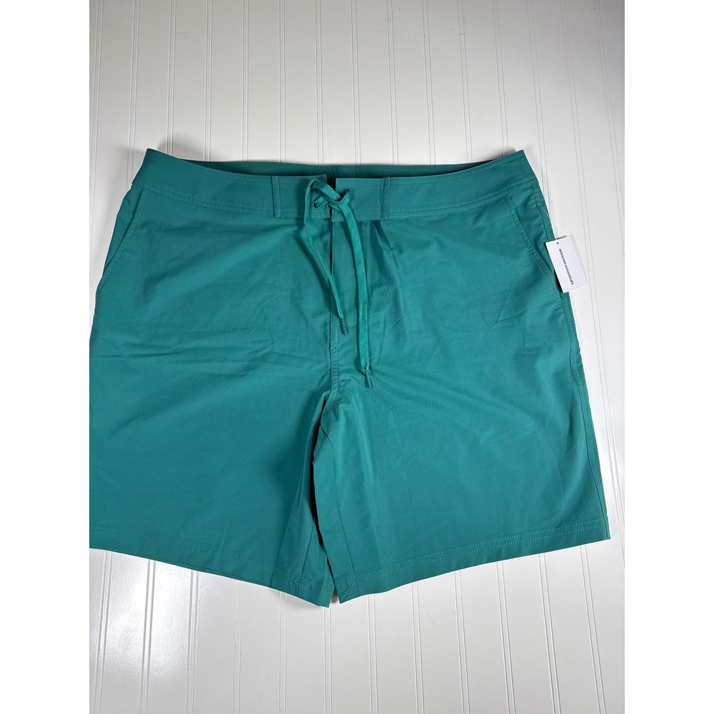 Amazon Essentials Mens Teal Green Board Shorts Swim Trunks XL‎ NWT